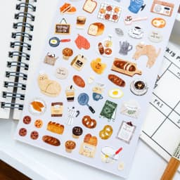 Korean BONITO Nature Life Bread House Coffee Paper Stickers Scrapbooking Diy Journal Diary Cute Stationery School Sticker Gift