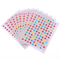 10 Sheets/Pack Gold-Plated Award Glitter Stickers Mother Teacher Praise Label Award Five-Pointed Star Love Sticker