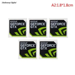 Hot Sale 5pcs/set New NVIDIA GTX GEFORCE Laptop Desktop Label Decorative Sticker