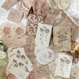 30pcs/1lot Kawaii Scrapbook Stickers Forest Overture Junk Journal Gold Planner Stationery Planner Decorative