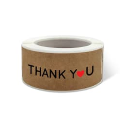 120pcs/roll Kraft Paper Thank You For Your Order Stickers 3x1 Inch Sealing Labels For Small Business Handmade Decor Stickers