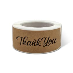 120pcs/roll Kraft Paper Thank You For Your Order Stickers 3x1 Inch Sealing Labels For Small Business Handmade Decor Stickers