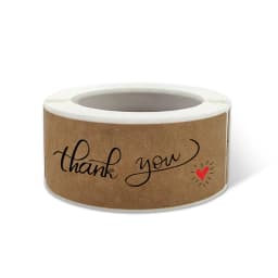 120pcs/roll Kraft Paper Thank You For Your Order Stickers 3x1 Inch Sealing Labels For Small Business Handmade Decor Stickers