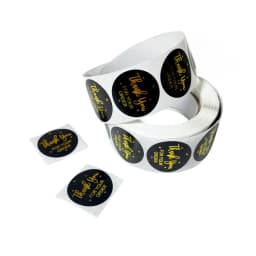500pcs/roll Thank You for Your Order Stickers Foil Stamping Kids Stickers Bakery Shop Sealing Labels Business Thank You Stickers