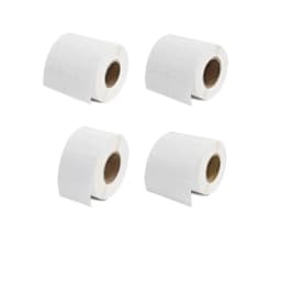Waterproof White PP Vinyl 35 40 45mm Width Thermal Transfer Print Blank Barcode Labels Adhesive Label Sticker