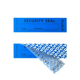 100pcs blue tamper proof label sticker/(90x25mm) Tear off invalid warranty seal sticker unique serial number high security label