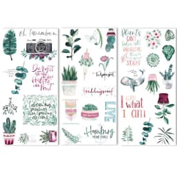 3Sheets Travel Stationery Stickers Cute Decorative Stickers Set Scrapbooking Diary Planner DIY Notebook Phone