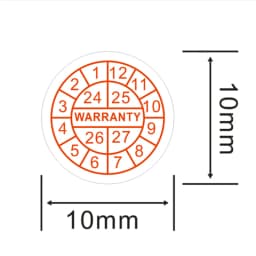 Factory Wholesale Warranty Seal Label Safety Protection Sticker Void If Seal Broken Damaged Shredded Paper Small Batch Custom