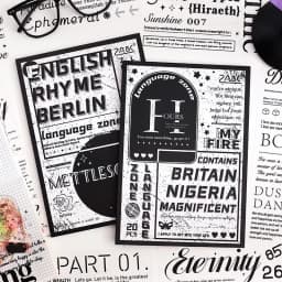 Korea INS English Alphabet Large size sticker book,DIY Scrapbook supplies Collage,Diary Stickers,School Stationery Decoration