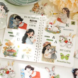 20pcs Kawaii Stationery Stickers Aya's companions Junk Journal Planner Decorative Sticker Scrapbooking