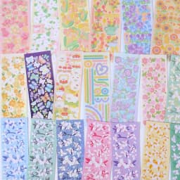 SKYSONIC 8pcs Scrapbooking Sticker DIY Decor Hand Stickers Korean Agenda Journal Korean Materials Kids Gift Stationery Suppliers