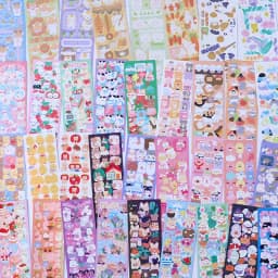SKYSONIC 8pcs Scrapbooking Sticker DIY Decor Hand Stickers Korean Agenda Journal Korean Materials Kids Gift Stationery Suppliers