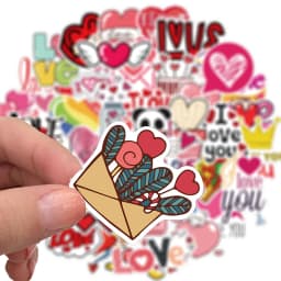 10/30/50PCS Cute Love Sticker Aesthetic PVC Sketchbook Decoration Scrapbooking School Stationery Supplies