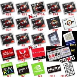 Original AMD Ryzen Ruilong R9 R7 R5 R3 5000 Series CPU Computer Sticker Notebook Label