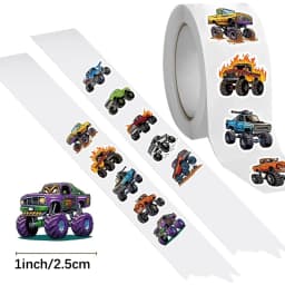 50-500PCS Monster Truck Stickers Cartoon Truck Car Stickers Car Decals 10 Styles Cars