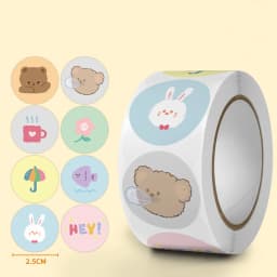 50-500pcs Cute Cartoon Animals Sticker For Kids Encourage Sealing Labels School Teacher Supplies Child Reward Sticker DIY Labels