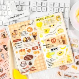 4pcs/1lot Kawaii Stationery Stickers postal letter sent by post in autumn Diary Decorative Stickers Scrapbooking Craft Stickers
