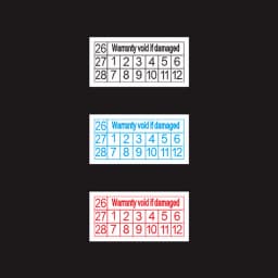 200pcs New Year 26/27/28 red rectangular fragile label if remove the label warranty tear invalid sticker 16X8mm