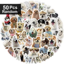 10/100 Funny Fashion Dog Stickers Cartoon Cute Decals Toy Guitar Phone Bicycle Laptop Notebook Luggage Car Graffiti Kids Sticker