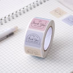 100-500pcs Thank You Sticker Round Scrapbook Envelope Seal Scrapbooking Stickers Festival Birthday Party Gift Decorations Labels