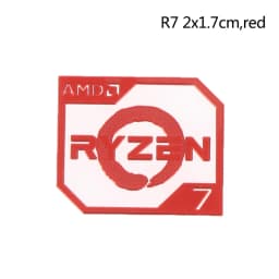 AMD Ruilong Ryzen R9 R7 R5 R3 Vega Metal Sticker Notebook Desktop Logo Sticker 1PC