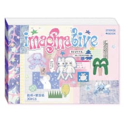 Kawaii Dual M5 Sticker Book Ins Korean Style Cute Cartoon Decorative Stickers Romantic DIY Handbook Scrapbook School Supplies