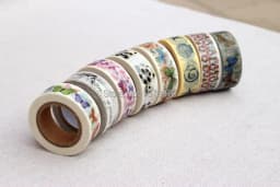 Cute 100pcs Custom Printed Brand LOGO Make Washi Tapes Paper Sticky Adhesive Stickers Masking Tapes Kawaii Stationery