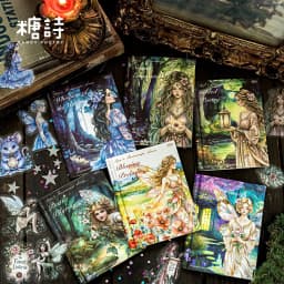 40pcs/1lot Kawaii Scrapbook Stickers Muse Illusion Junk Journal Gold Planner Stationery Decorative