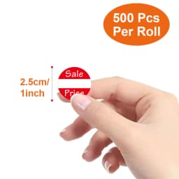 500pcs Red Sale Price Marker Stickers for Small Business Tag Paper Round Pricing Labels Retail Store Supplies Sale