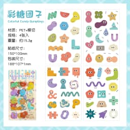 4pcs/lot Kawaii Stationery Stickers Cute Sticker Collection Scrapbooking Album Junk Journal Happy Planner Stickers