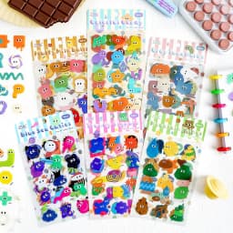 4pcs/lot Kawaii Stationery Stickers Cute Sticker Collection Scrapbooking Album Junk Journal Happy Planner Stickers