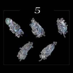 10Pcs/Bag Vintage Laser Animal Sticker Art Aesthetic Feather Hand Account Decoration Stationery Sticker 8 Styles
