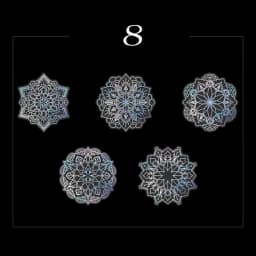 10Pcs/Bag Vintage Laser Animal Sticker Art Aesthetic Feather Hand Account Decoration Stationery Sticker 8 Styles