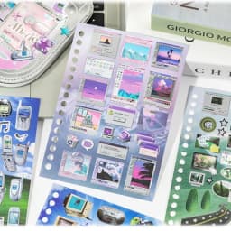 2Style 30 pieces/bag Time Reshaping Cut Film Coil Sticker Book Handbook Material Sticker DIY Photo Frame Scrapbook Notebook Cup