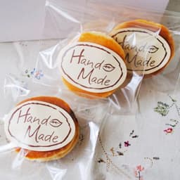 100pcs/lot Kawaii Leaf Hand Made Seal Sticker High Quality Handmade Gift Label Sticker