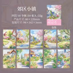 10pcs/1lot kawaii Stationery Sticker City Weekend junk journal Decorative Scrapbooking DIY Craft Sticker