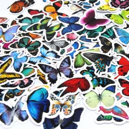 10/50/100pcs Butterfly Insect Cartoon Cute Decals Toy Stationery Guitar Phone Bicycle Laptop Luggage Car Graffiti Kids Sticker