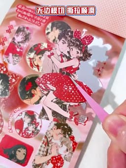 30 Pages Japanese Y2K Retro Cute Decorative Stickers Book Scrapbooking Phone Case DIY Journal Collage Material Sticker Gift
