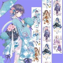 3meter Roll Cute Girl Sailor on Moon Washi Tape Stationery Stickers.