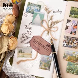 45 pcs/set World Famous Painting Collections Paper Stickers Scrapbooking Diy Journal Sealing Kawaii Sticker Cute Stationery Gift