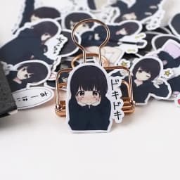 39pcs Cute Menhera-chan Kids Fun Paper Stickers Homemade Bookkeeping Decals On Laptop / Decorative Scrapbooking / DIY