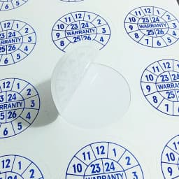 100pcs 20mm Expire Date Sticker Brittle Paper Warranty Void Label Repair Guanantee Valid Year Month Tamper Evident Security Seal