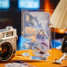 15pcs Large Size Non Repetitive Retro Street Landscape PET Stickers Creative Handbook Scrapbook DIY Material Stationery Stickers