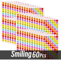 4200 Sheet Heart/Circle/Stars Reward Sign Stickers Pack DIY Skateboard Suitcase Stationery Decals Decor Phone Laptop Gift Toys