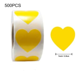 Heart Red Stickers seal labels 50-500pcs Labels stickers scrapbooking for Package and wedding decoration stationery sticker