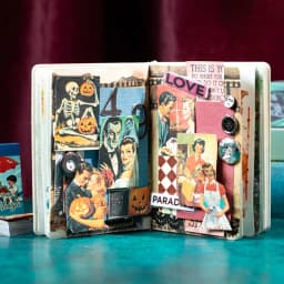 Journal GO 50pages Vintage Cartoon American Family Life Stickers for Scrapbook DIY Decoration Gifts Collage Junk Journal Decor