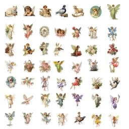 10/30/50PCS Vintage Painting Angel PVC Sticker Aesthetic Stationery Decoration Scrapbooking School Supplies