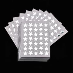 10 Sheets Children Students Reward Stickers Teacher Praise Stationery Stickers Label Award Five-pointed Star Gold Sticker