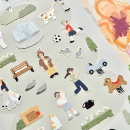 Korean Import Suatelier In The Park Paper Stickers Scrapbooking Diy Journal Stationery Sticker Deco Art School Supply 1172