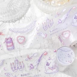 Journal GO 6x200cm Fairy Tale PET Tape Sticker DIY Scrapbooking Decor Album Collage Journalling Material Aesthetics Masking Tape